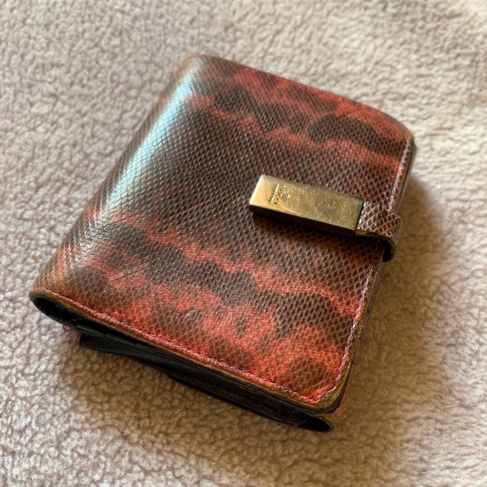 Prada Water Snake skin leather wallet